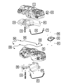 68260957ad Genuine Mopar Fuel Tank