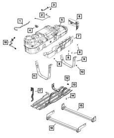 68584761aa Genuine Mopar Fuel Tank