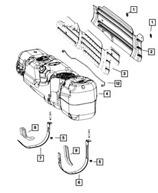 68397066ac Genuine Mopar Fuel Tank Strap