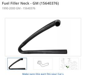 15640376 Gm New Oem Fuel Filler Neck - 1990-2000 Gmc Chevrolet Pickup