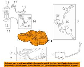 13245051 Gm Oem 11-19 Lacrosse Fuel System Components-fuel Tank