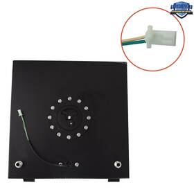 Gp590643dh Goodshepherd18 10 Gallon Black Coated Aluminum Racing/drifting Fuel Cell Gas Tank Level Sender