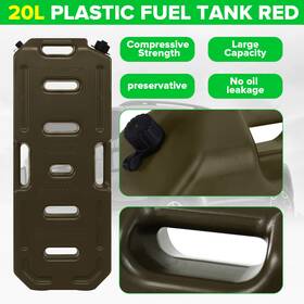 H-yeeu 723044276070 20l Gas Fuel Tank Can Oil Storage Fit For Utv Atv Gokart Motorcycle Car