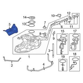 17519tlaa00 Honda Oe For Cr-v 2017-2025 Fuel Tank Shield
