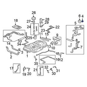 17670s0xa02 Honda Oe For Pilot 2003-2004 Fuel Tank Cap