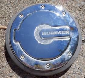 19131531 Hummer 06 07 08 09 10 H3 Fuel Gas Cap Filler Door Lid Cover Chrome