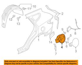 695134z000 Hyundai Oem 13-18 Santa Fe Sport Quarter Panel Components-fuel Pocket