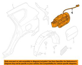 81595s2500 Hyundai Oem 21-23 Santa Fe Quarter Panel Components-fuel Pocket