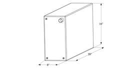 Wt2460 Icon 12724 Fresh Water Tank 39x16x8