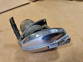 179.ja1u94 Jaguar 94 Xjs Convertible 4.0l 6cyl Used Oem Chrome Fuel Filler Door Cap Neck