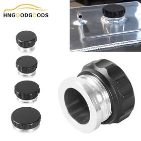 Oc-1103-1 Jonjea 1 Inch /1inch Weld Billet On Filler Neck Cap Oil Fuel Water Tank Black Aluminum Alloy