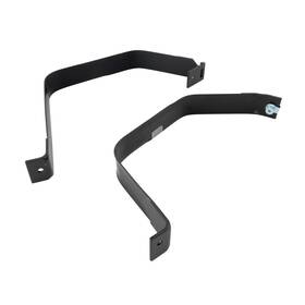 Karparts360 198236219089 For Ford F-250 Super Duty 1999-2010 Fuel Tank Strap Set Of 2 Center Black