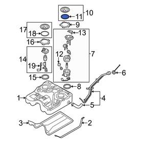 311082b100 Kia Oe For Sorento 2011-2013 Fuel Tank Access Cover Gasket