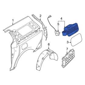 81595r0001 Kia Oe For Carnival 2022-2025 Rear Fuel Filler Housing