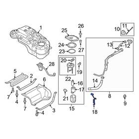 94460d3500 Kia Oe For Sportage 2016-2022 Fuel Sender And Hanger Assembly