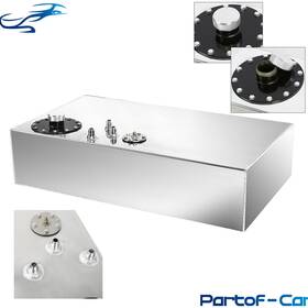 Kinte Tech Kte2661660 Fuel Cell Tank Aluminum Racing Drift With Level Sender Cap 17 Gallon / 64l