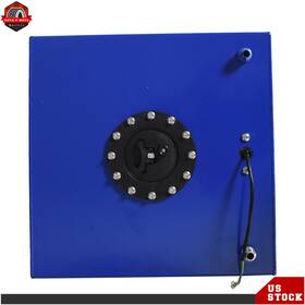 Ber285840 Labwork Coated Aluminum 10 Gallon Racing/drifting Fuel Cell Gas Tank Level Sender Blue