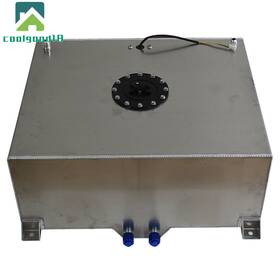 Cg351999ld Labwork Aluminum Racing Drift With Level Sender Sliver Fuel Cell Tank Polished 20 Gallon