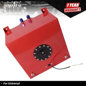 Tur419210i Labwork Universal 40l 10gallon Fuel Cell Tank Aluminum Racing Drift With Level Sender Red