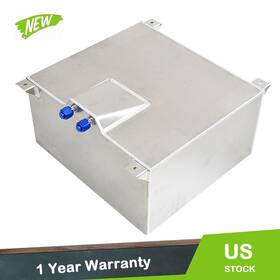 Pc1055673 Labworkauto 15 Gallon Race Fuel Cell Gas Tank With Level Sender 60l Polished Aluminum