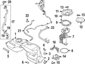 Lr152585 Land-rover Genuine Fuel Tank Filler Neck Lr152585 Land-rover Genuine Fuel Tank Filler Neck