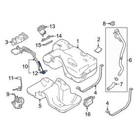 Lr026191 Land Rover Oe For Range Evoque 12-17 Fuel Sender And Hanger Assembly