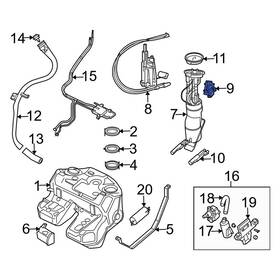 Lr043153 Land Rover Oe For Range 10-12 Right Fuel Tank Sending Unit