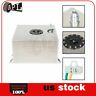 Le10784001s Leader Liter Silver Aluminum Racing Drift Fuel Cell Tank Level