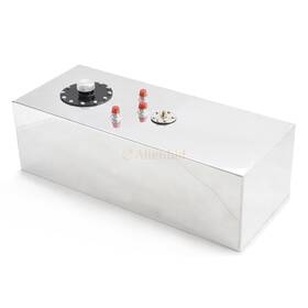 Ab-331209-12222 Leadzm General 15 Gallon Aluminum Race/drift Fuel Top-feed Cell Tank With Level Sender