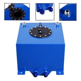 Ap-331209-12207 Leadzm 5 Gallon Race Drift Aluminum Fuel Cell Tank With Level Sender Blue