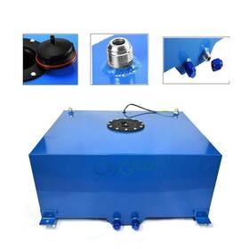 Ap-331209-8833 Leadzm 20 Gallon/80l Oil Box Aluminum Race Drift Fuel Cell Tank Level Sender Blue