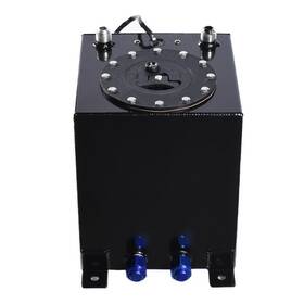 Mh-331209-8845 Leadzm 2.5 Gallon Universal Aluminum Fuel Cell Tank Racing Drift With Level Sender Black
