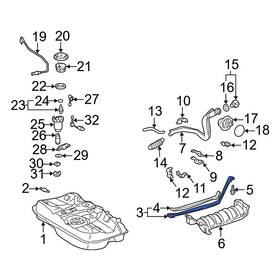 7760233050 Lexus Oe For Es350 2007-2012 Left Fuel Tank Strap