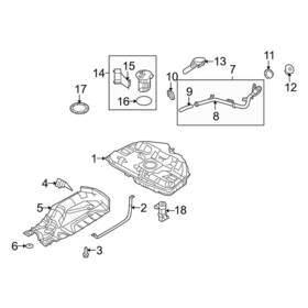 Ae5z9034af Lincoln Oe For Mkz 2010-2012 Fuel Filler Neck