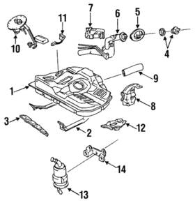 B455-42-241 Mazda Genuine Fuel Tank Filler Neck