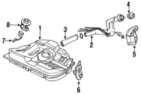 Ea01-42-210 Mazda Genuine Filler Pipe
