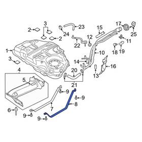 Kb8m42720 Mazda Oe For Cx-5 2017-2021 Left Fuel Tank Strap