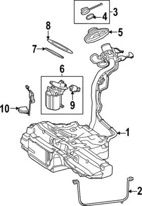 206-470-50-02 Mercedes-benz Genuine Fuel Tank