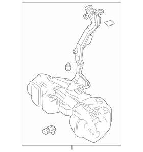 Mercedes-benz 213-470-07-02 Genuine Mercedes-benz Fuel Tank