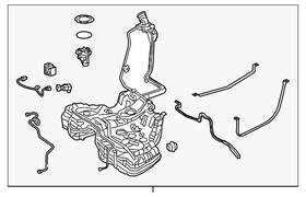 222-470-59-00 Mercedes-benz Genuine Fuel Tank