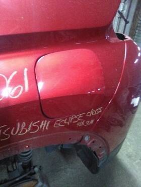 177.ms1318 Mitsubishi 2018 Eclipse Cross Fuel Filler Door