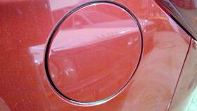 177.ms1k17 Mitsubishi Mirage 2017 Fuel Filler Door Red