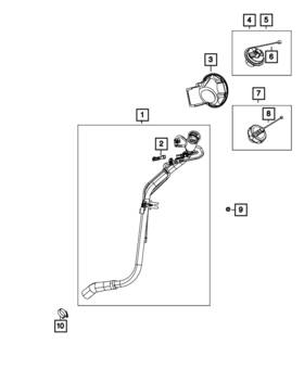 05147246af Mopar Genuine Fuel Filler Tube