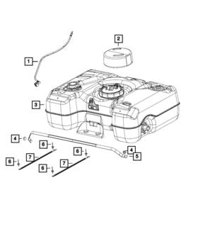 5181528ad Mopar Genuine Fuel Tank