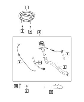 5181883aa Mopar Genuine Fuel Filler Tube Hose