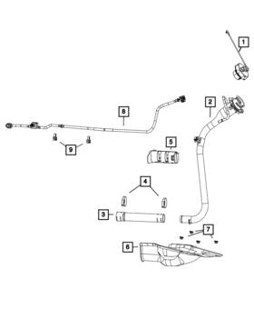 52029483ae Mopar Genuine Fuel Filler Tube