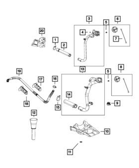 52029514ae Mopar Genuine Vent Tube