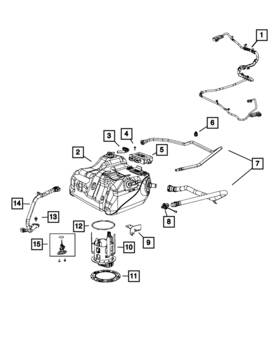 57009239aa Mopar Genuine Fuel Filler Tube
