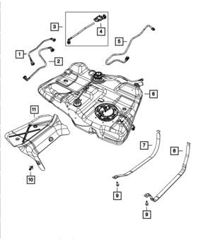 68079329ad Mopar Genuine Fuel Tank