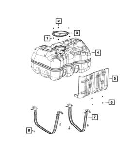 68210304ab Mopar Genuine Fuel Tank